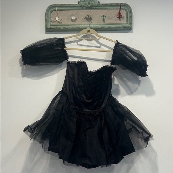 Dolls Kill Dresses & Skirts - WIDOW x Dolls Kill Black ETERNAL SACRIFICE MINI DRESS detachable sleeves xl new